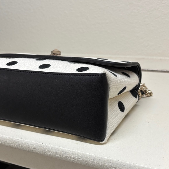 Kate Spade White and Black Polka Dot Shoulder Bag - Picture 8 of 10